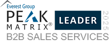 B2B Sales Services 2025 - PEAK Matrix Award Logo - Leader 1-1